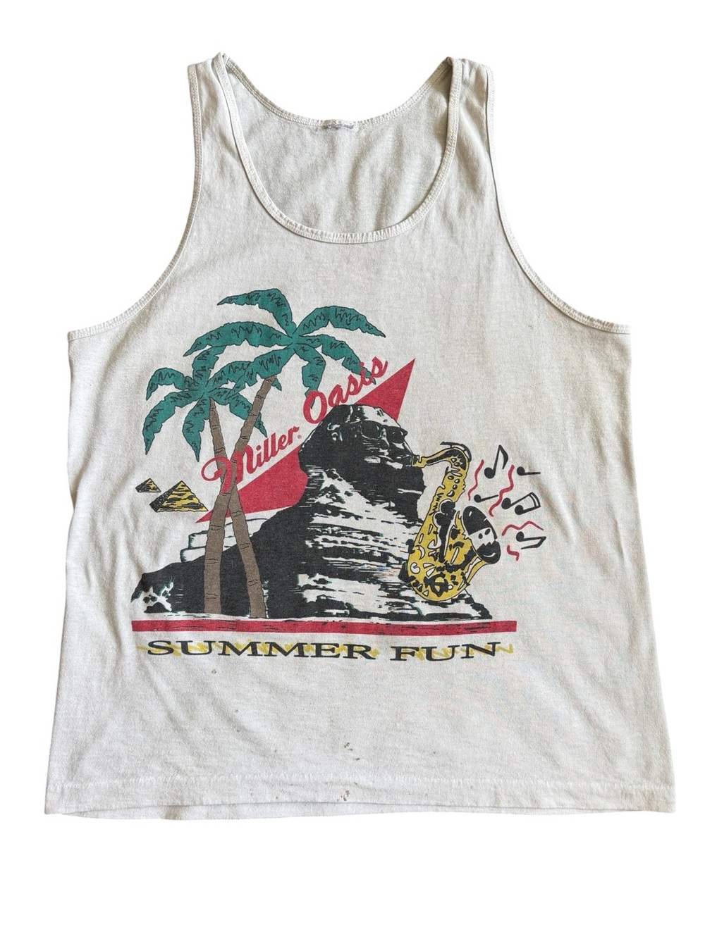 Vintage 80s / 90s Miller Oasis Summer Fun Tank Top